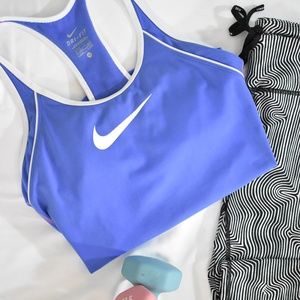 Nike Workout Built In Bra Support Dri Fit Tank